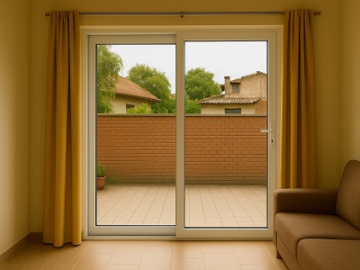 Sliding patio uPVC door by Metalx Windor - space-saving sliding door